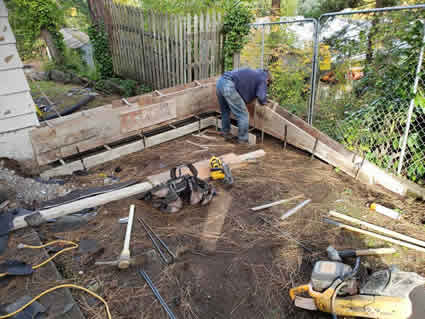 Concrete Foundations and High Walls